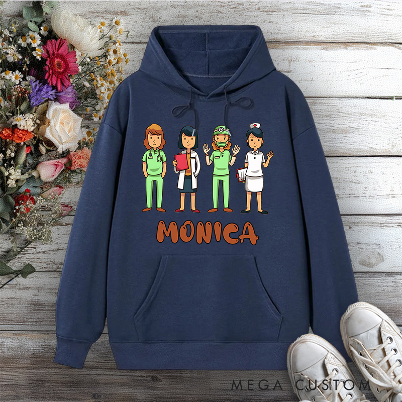 Personalized Hoodies for Nurse Healthcare Heroes Team Design Hoodies International Nurse Day Gift