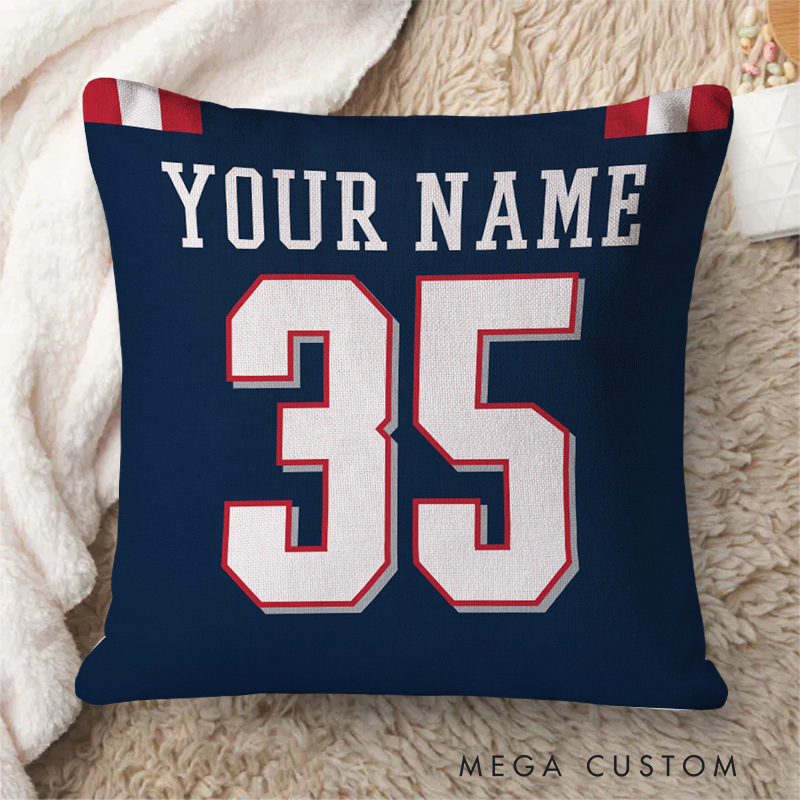 [Copy]Personalized Sports Throw Pillow with Number and Name