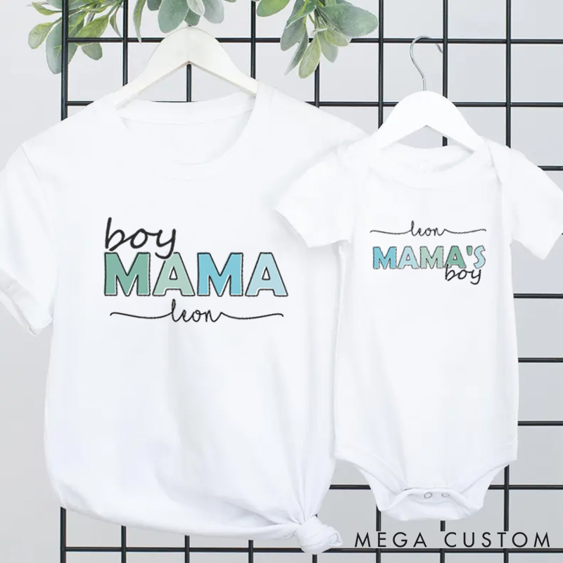 Personalized Mama and Mini Mommy and Me Elegant Chic Baby Matching Outfit