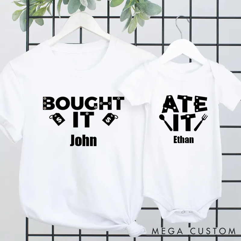 Personalized Dad Gift Broke It Fixed It Father Son Matching Outfit