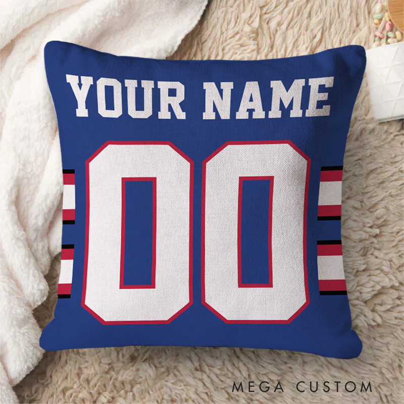 [Copy]Personalized American Football and Rugby Team Design Pillow with Custom Name and Number