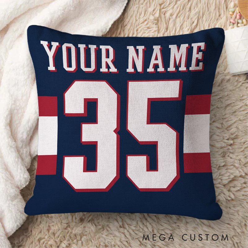 [Copy]Personalized American Football and Rugby Pillow with Custom Name and Number for a Unique Touch