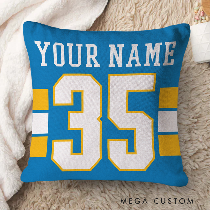 [Copy]Personalized American Football and Rugby Pillow with Custom Name and Number for a Stylish and Unique Look