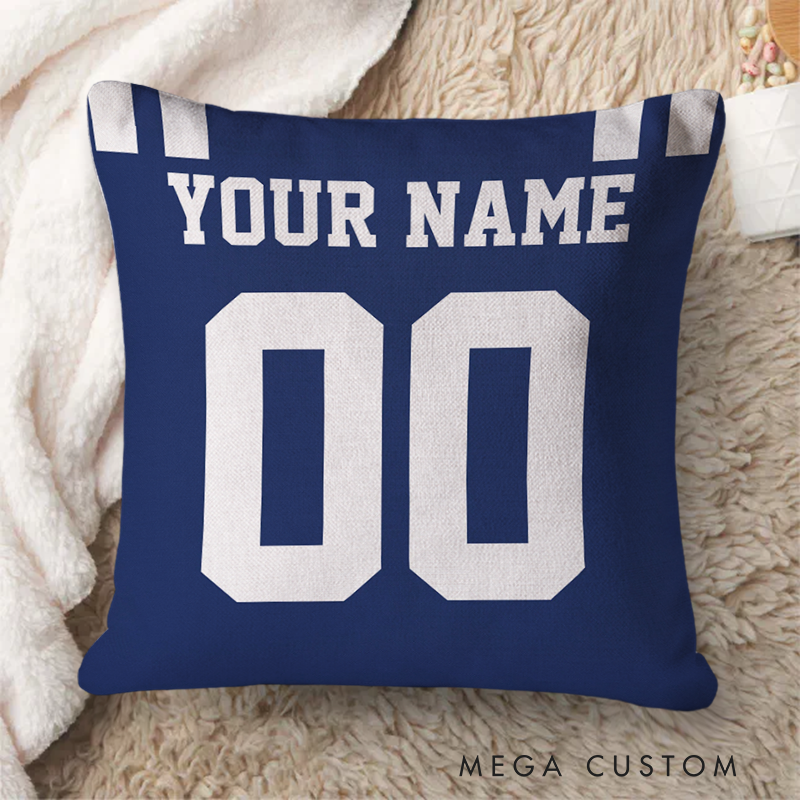 [Copy]Personalized American Football and Rugby Pillow with Custom Name and Number for a Distinctive Touch