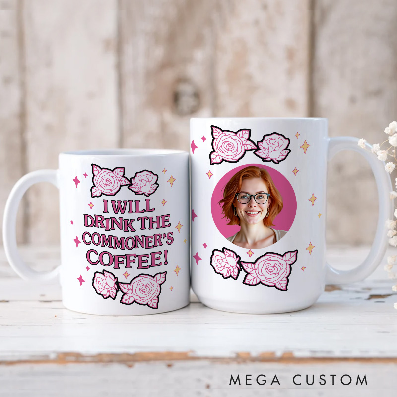 Personalized I Will Drink the Commoner's Coffee Mug Anime Mug Japanese Manga Comic Mug for Anime Lovers