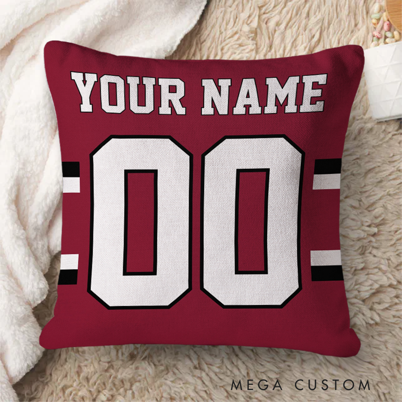 [Copy]Personalized American Football and Rugby Pillow with Custom Name and Number for a Modern and Sporty Look