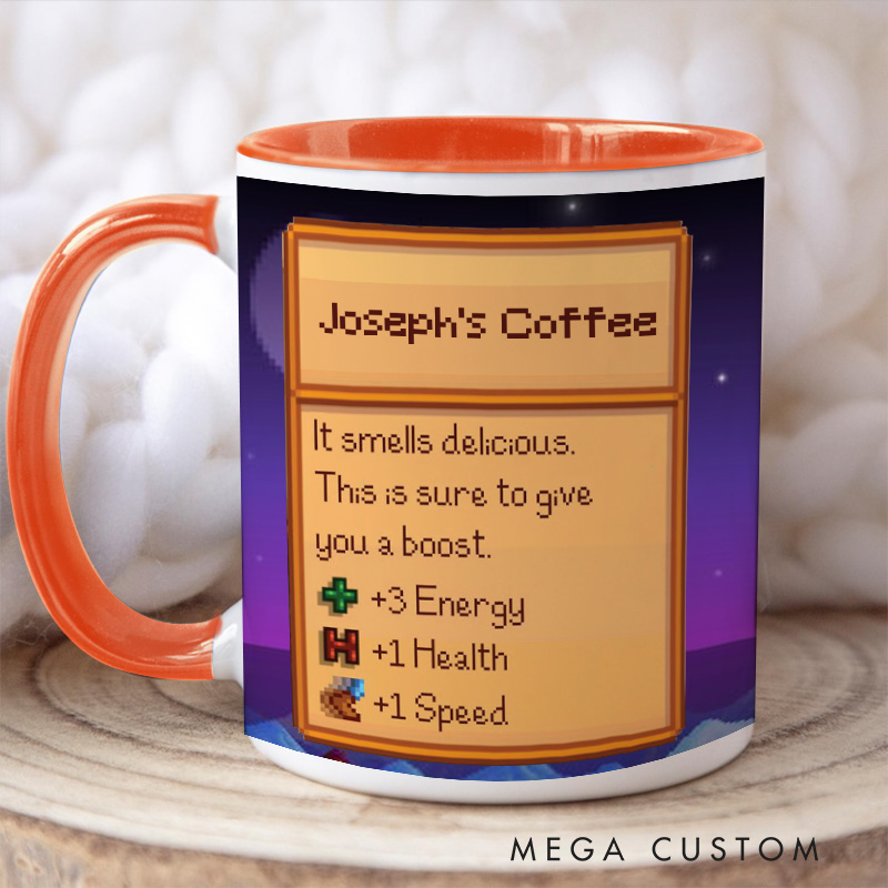 Personalized Valley Night Mug Farming Game Mug Farmer Valley Video Game Mug Gamer Gift Coffee Mug
