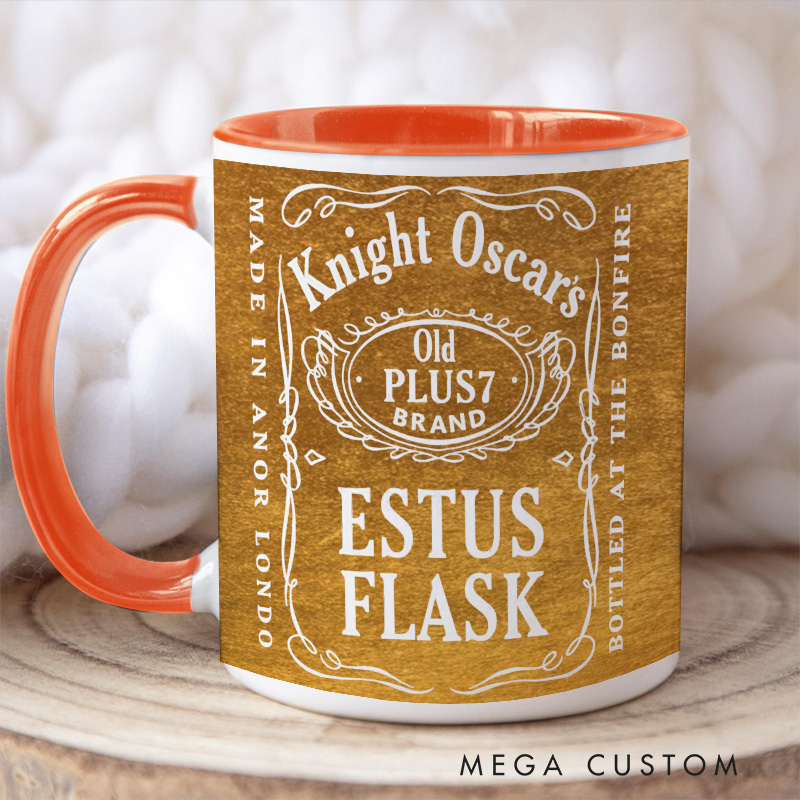 Personalized Estus Flask Coffee Mug Gothic Game Mug Video Game Mug Undead Mug Halloween Gift