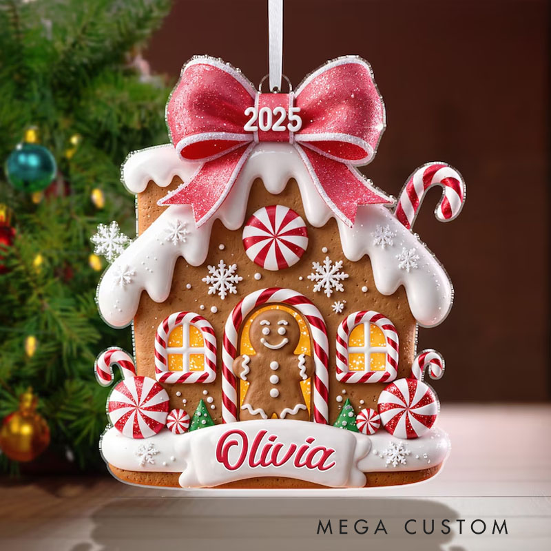 Personalized Gingerbread House Ornament First Christmas Gingerbread New House Ornament Holiday Family Keepsake Decor Christmas Gift 2025