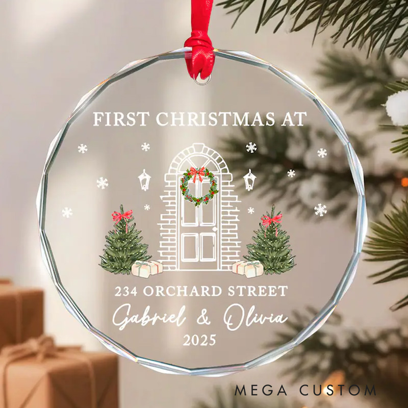 Personalized First Christmas in Our New Home Ornament Realtor Closing Gift Housewarming Gifts