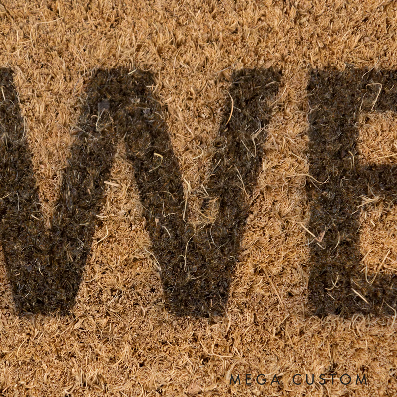 Personalized Go Ride a Motorcycle Coir Doormat Custom Text Welcome Mat for Bikers and Motorcycle Lovers