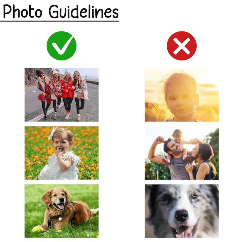 Personalized Gift For Dad Custom Dad Photo Magnet Faceless Portrait Fridge Magnet Husband New Dad Gift