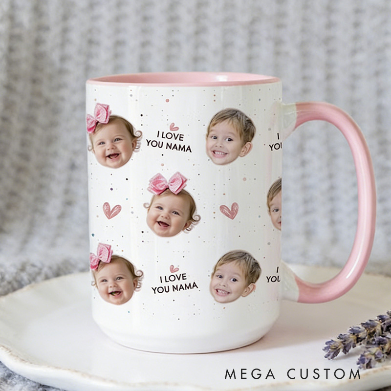Personalized Photo Mug Custom Coffee Mug Baby Face Cup Custom Baby Mug Unique Photo Gift Grandma Gift Grandpa Gift Custom Picture Mug