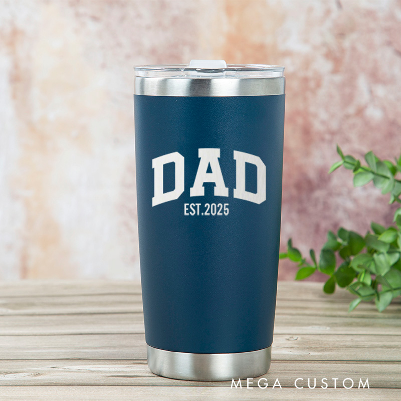 Personalized Engraved Tumbler Custom Stainless Steel Insulated Travel Mug Dad Gift for Father's Day Birthday Coffee Tea Drinkware