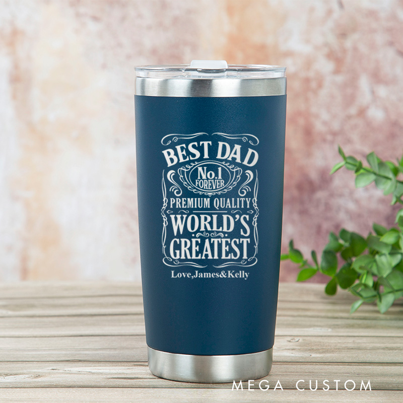 Personalized Tumbler Custom Stainless Steel Insulated Tumbler Gift For Dad