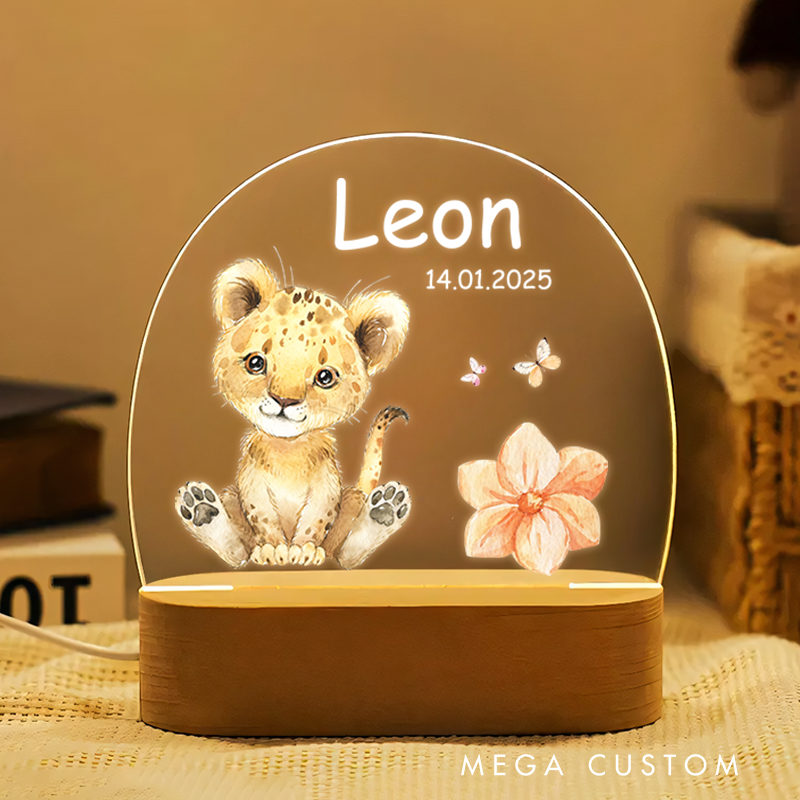 Personalized Baby Night Light  Birthday Gift for Baby Nursery Baby Room Name Sign Gift