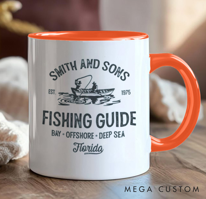 Personalized Hooked for Life Mug Fishing-Themed Couple Gift for Fishing Lover