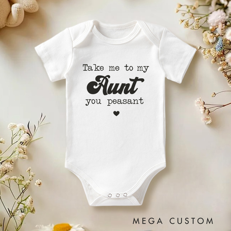 Personalized Take Me to My You Peasant Funny and Playful Royal Baby Quote Baby Gift Baby Onesie  