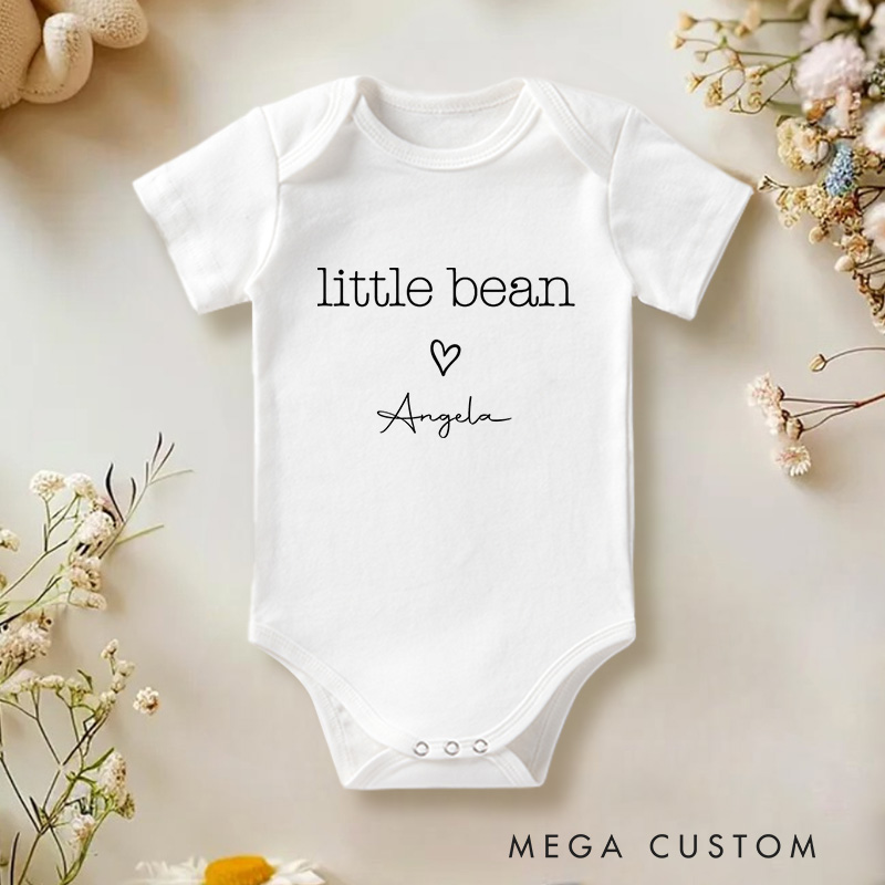 Personalized Little Bean Sweet and Minimalist Design for Your Tiny Treasure Baby Gift Baby Onesie  