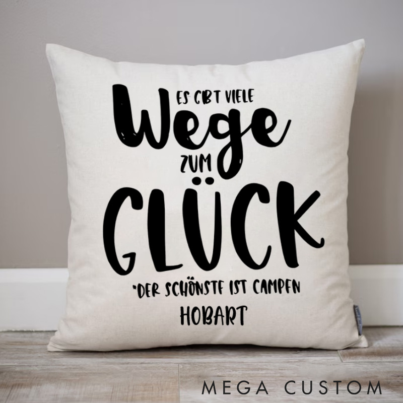 Personalised Many Paths To Happiness But Camping Is The Best  Pillow Camping Traveling Hiking Lover Pillow Gift for Outdoor