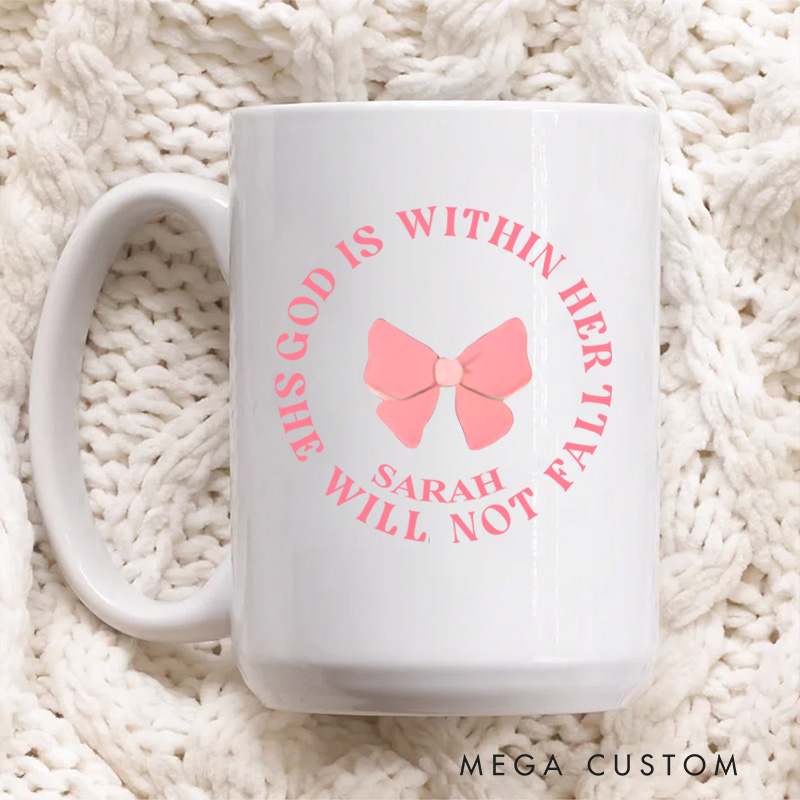 Personalized God Says I Am Bible Verse Christian Ceramic Mug with Name Birthday Gift for Christian Positive Affirmation Religious Gift for Christian