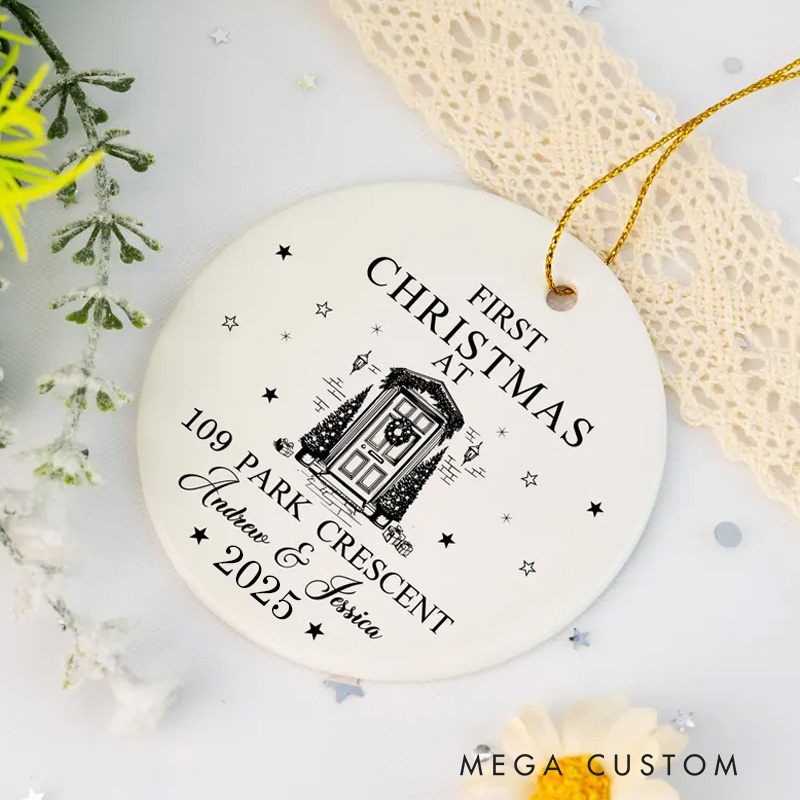 Personalized First Christmas in Our New Home Happy New Home Gift New Home Tree Decor Couples Gift New Home Keepsake Gift Housewarming Bauble Gift