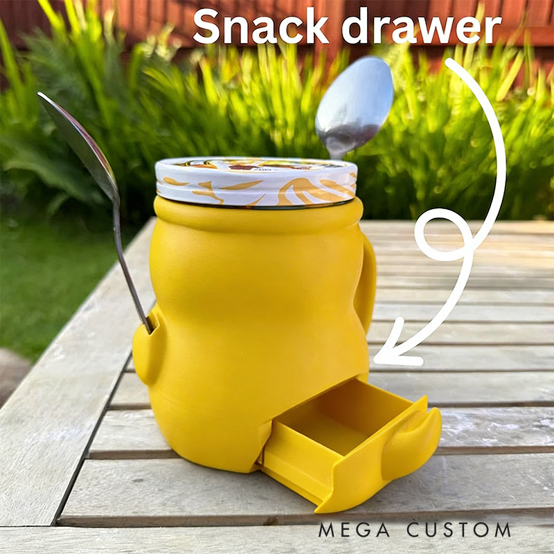 Personalized Lion Ice Cream Pint Holder Cute Custom Freezer Accessory for Kids and Adults Unique Gift for Birthday Christmas Fun Kitchen Decor