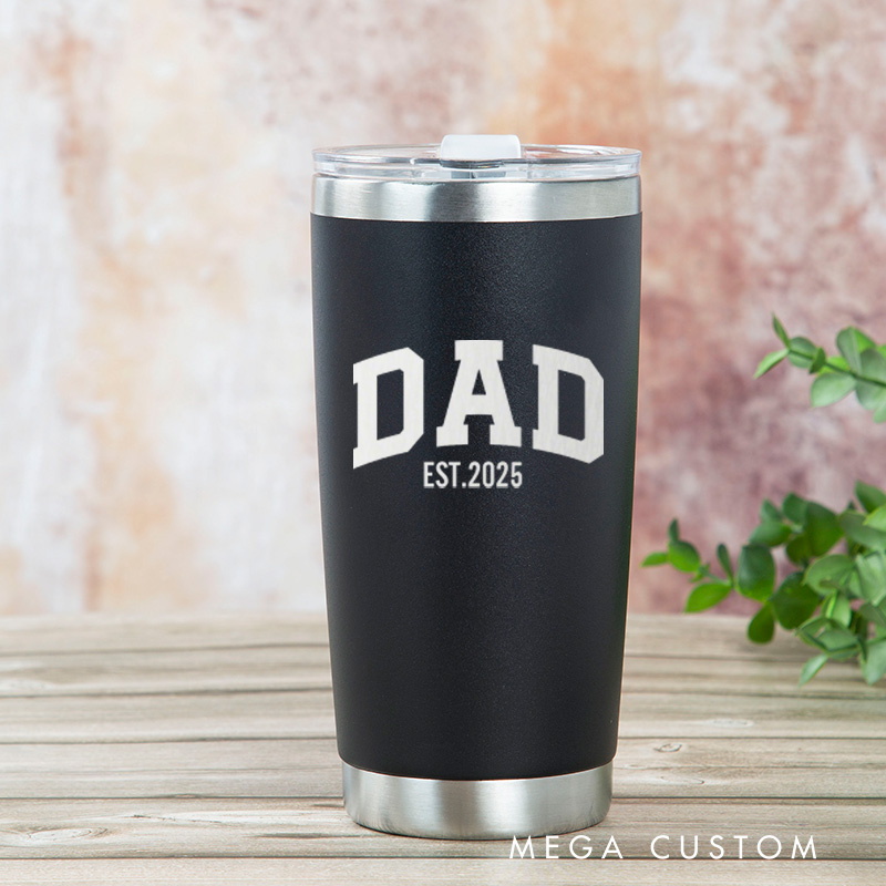 Personalized Engraved Tumbler Custom Stainless Steel Insulated Travel Mug Dad Gift for Father's Day Birthday Coffee Tea Drinkware