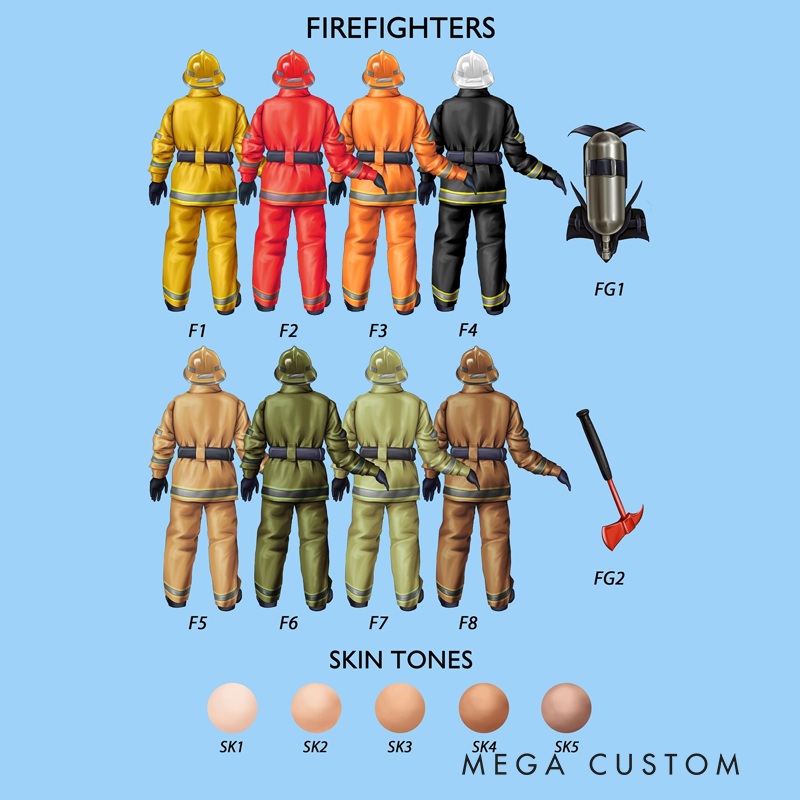 Personalized Heart Acrylic Plaque Firefighter and Nurse Saving Lives Together Valentine's Day Gift