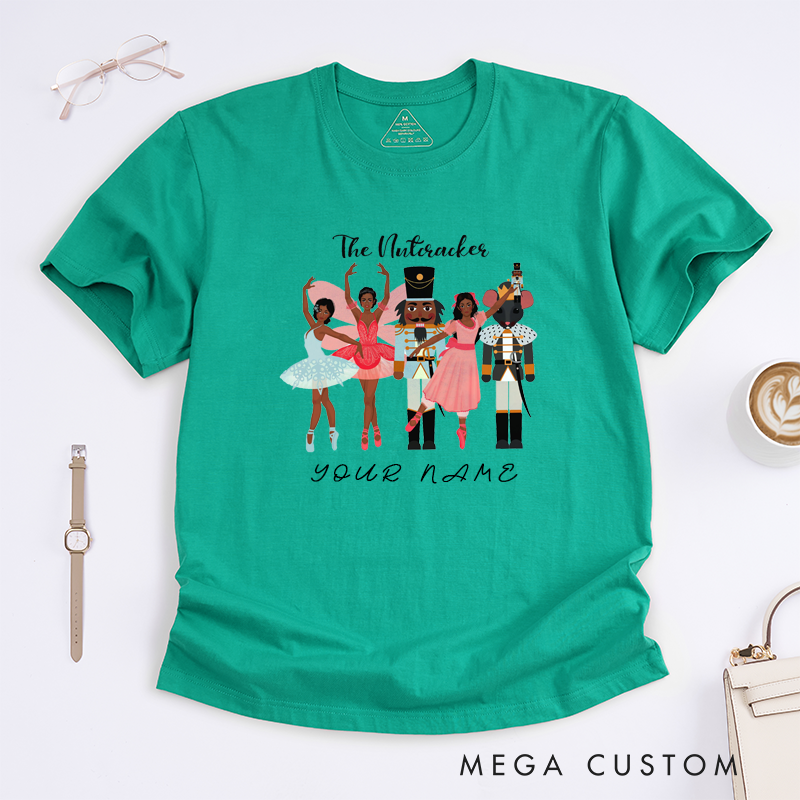 Personalized Ballet T-Shirt Unique Dance Gift Custom Name Tee for Girls Boys Kids Women Man Holiday Performance Present