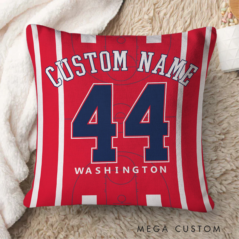Personalized Basketball Court Cushion with Customizable Details  
