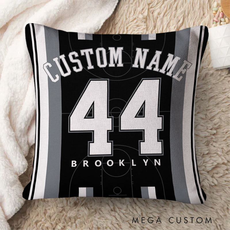 Personalized Basketball Cushion with Striking Court Graphics  