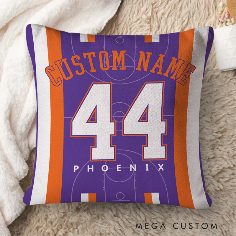 Personalized Basketball Supporter Pillow with Name and Number  
