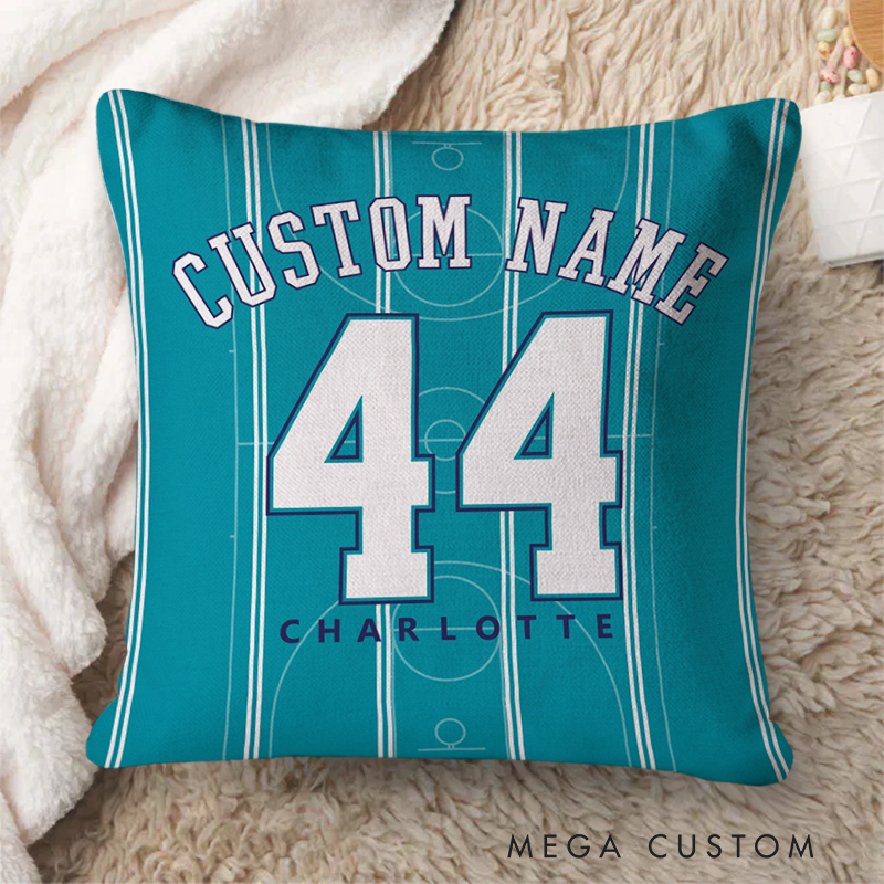 Personalized Basketball Pillow with Customizable Name and Number