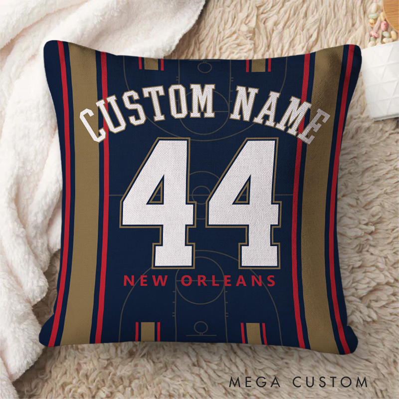 Personalized Basketball-Themed Cushion for Sports Enthusiasts  