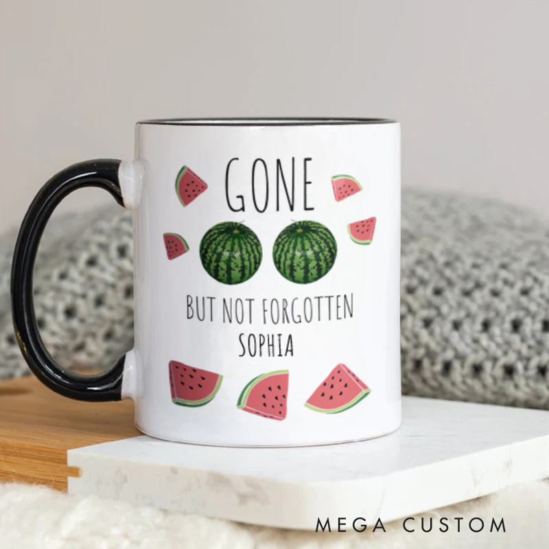 Personalized Gone but Not Forgotten Mug Breast Cancer Survivor Gift Cancer Awareness Gift