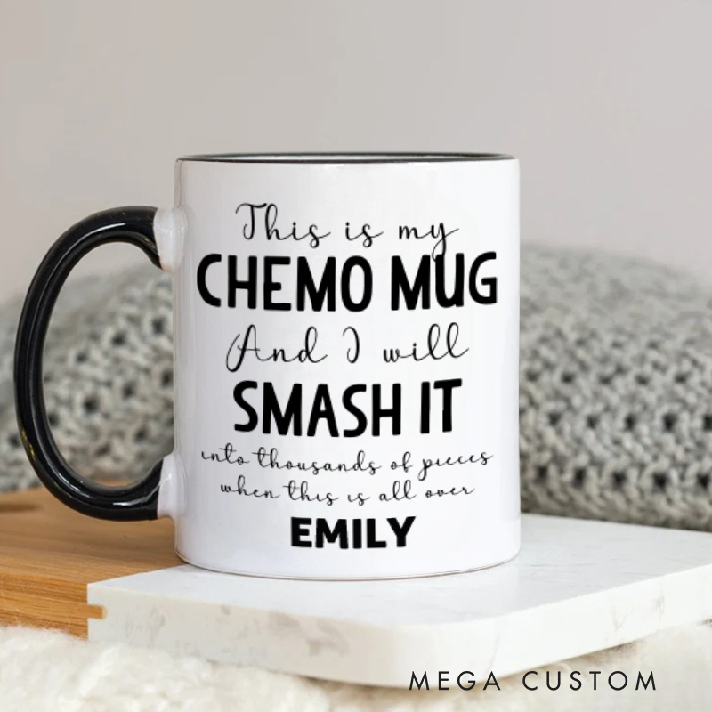 Personalized Chemo Mug Cancer Survivor Gift For Men And Women Cancer Awareness Month Gift
