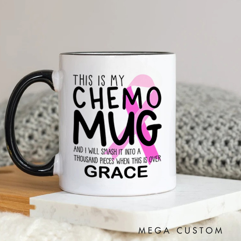 Personalized This Is My Chemo Mug Cancer Encouragement Gift Chemotherapy Gift 