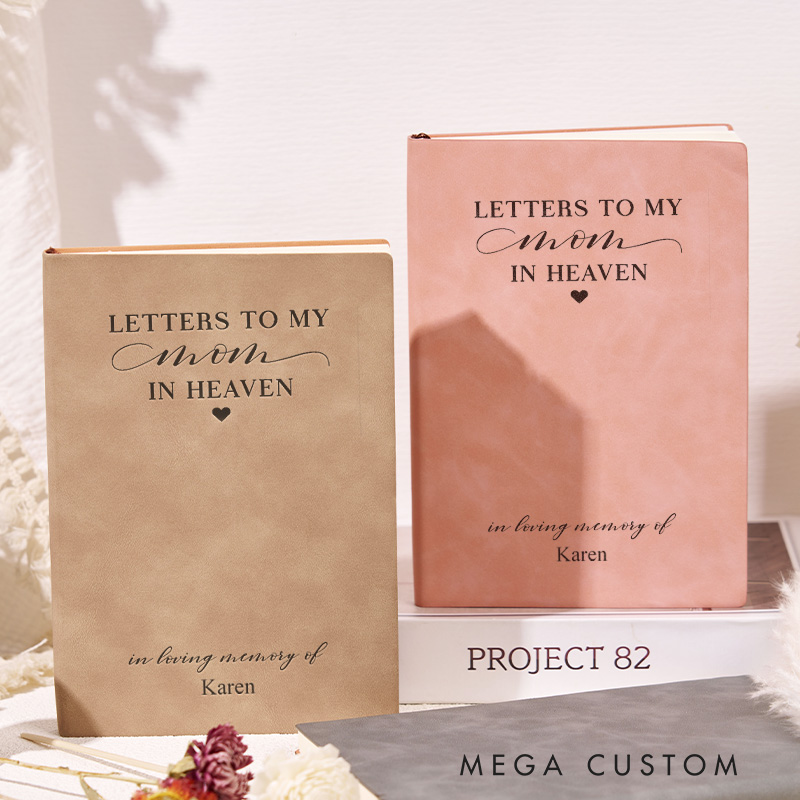 Personalized Mother Memory Notebook Custom Dear Mom Journal Letters to Mom in Heaven Keepsake Book Loss of Mother Memorial Gift