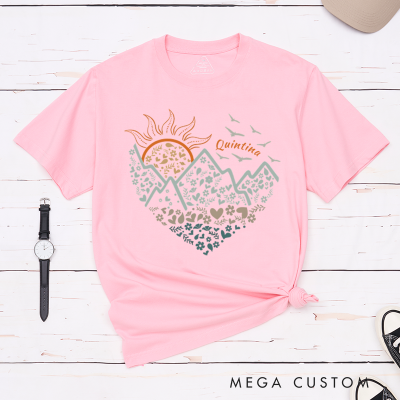 Personalized Adventure Awaits T-Shirt Wanderlust Explore More Tee Outdoors Hiking Enthusiasts Gift