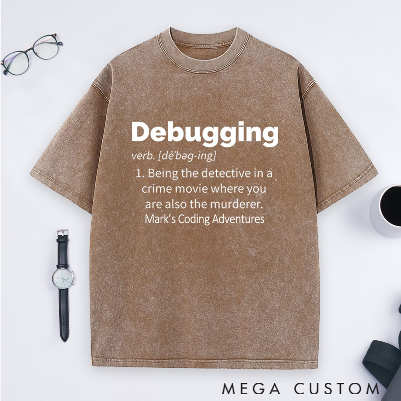 Personalized The Ultimate Coding Paradox Washed T-Shirts Programmer Computer Technology Lovers Shirts Gift Geek Nerd 