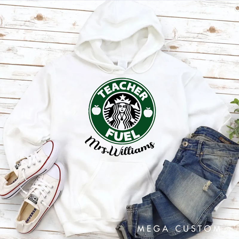 Personalized Hoodies for Teachers a Popular Coffee Logo Coffee Loving Teachers Hoodies Appreciation Gift for Teachers