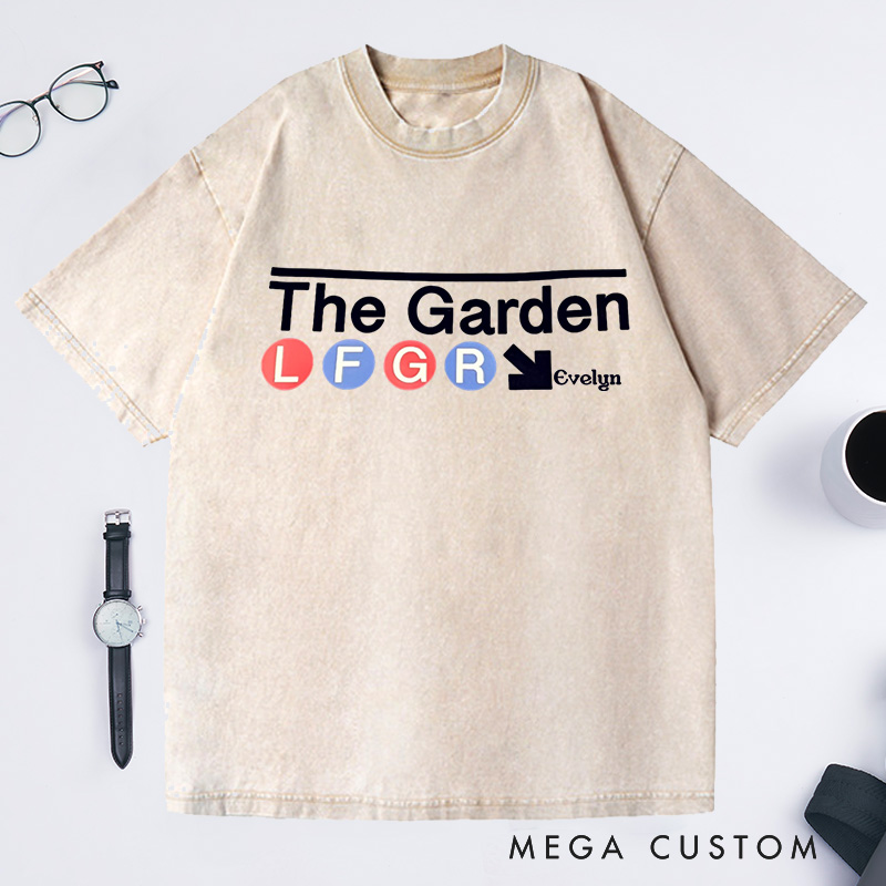 Personalized New York Rangers The Garden Washed T-Shirts Gifts for Gardening Enthusiasts