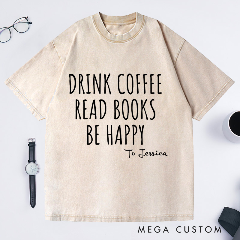 Personalized Book Shirts Bookish Washed T-Shirts Book Lover Shirt Book Lover Gift