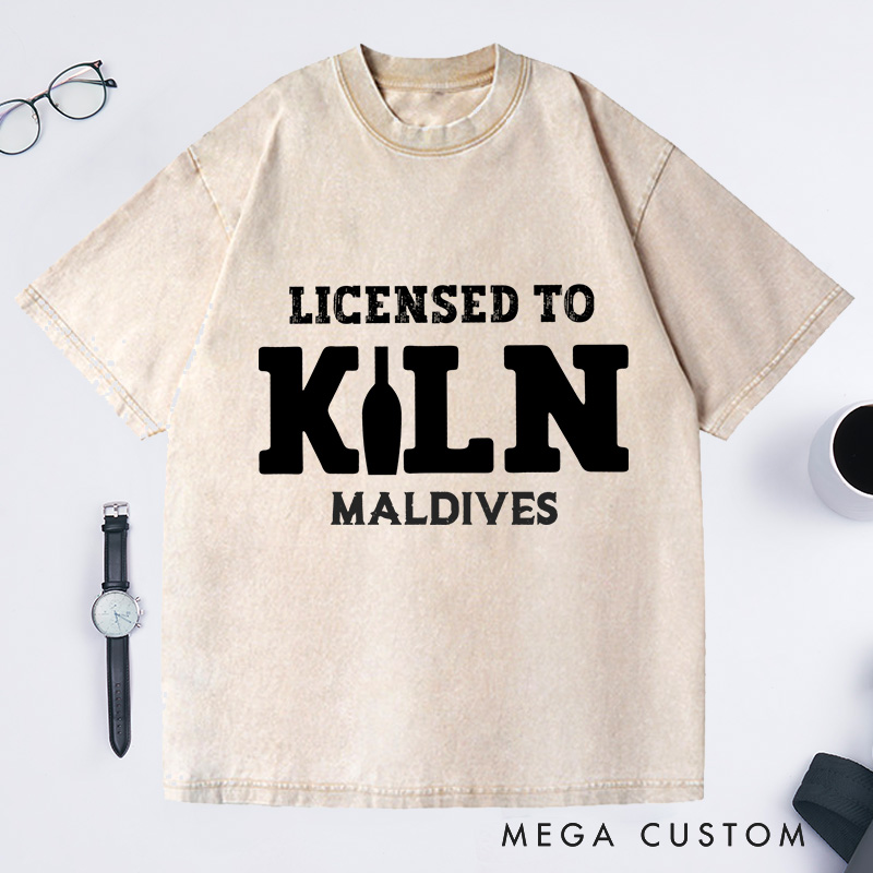 Personalized Licensed to Kiln Washed T-Shirts Artist Shirt Pottery Apparel Art Teacher Gift Idea Funny Pottery Shirt 