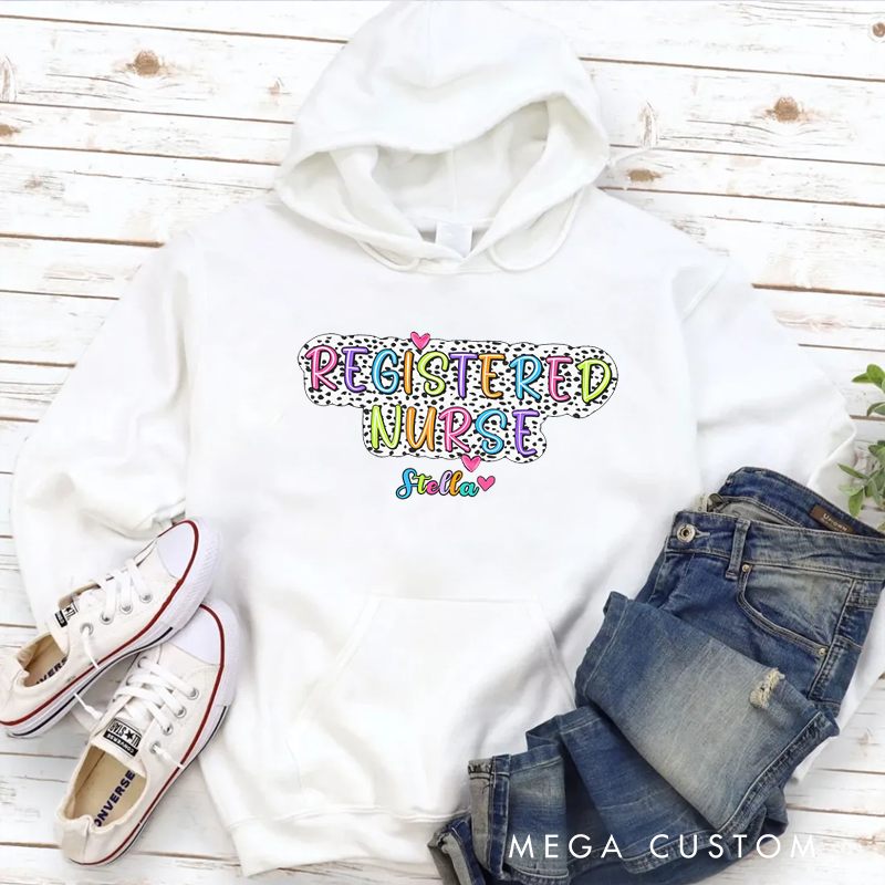 Personalized Hoodies for Nurse Registered Nurse Hoodies Appreciation Gift for Nurse