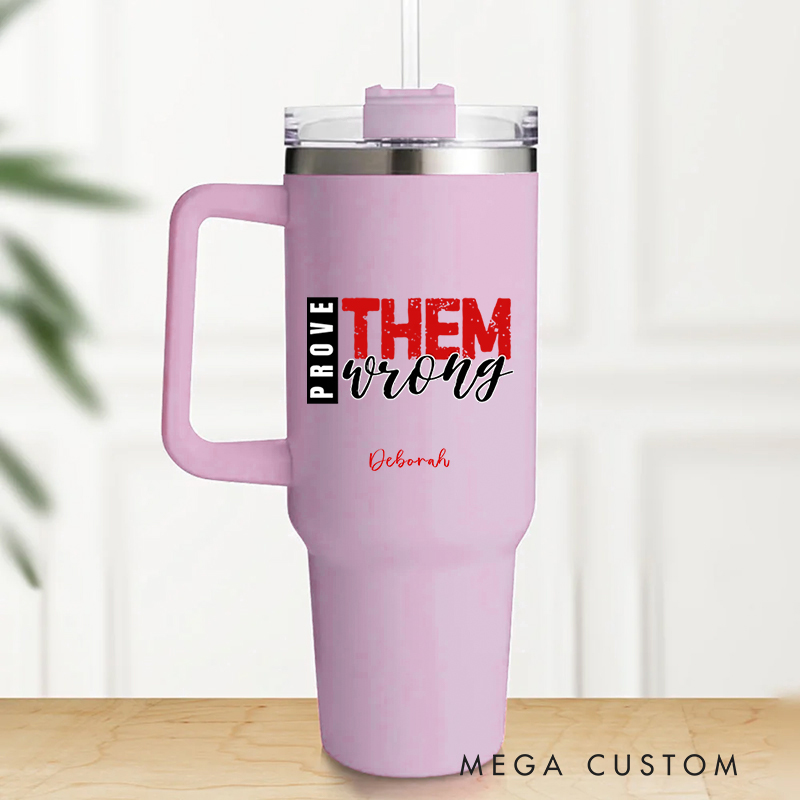 Personalized Multicolor Christian Theme Prove Tumbler with Name and Straw Travel Accessories Baptism Birthday Gift for Christians