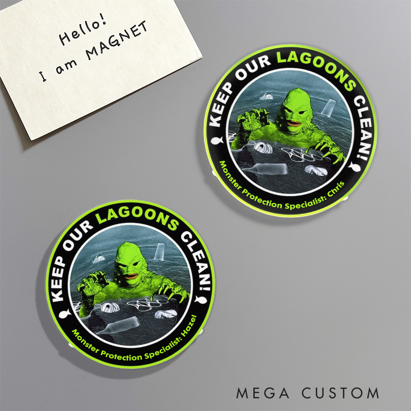 Personalized Creature Monster Society Fridge Magnets Horror Monster Magnets for Anime Lovers Halloween Fridge Decal