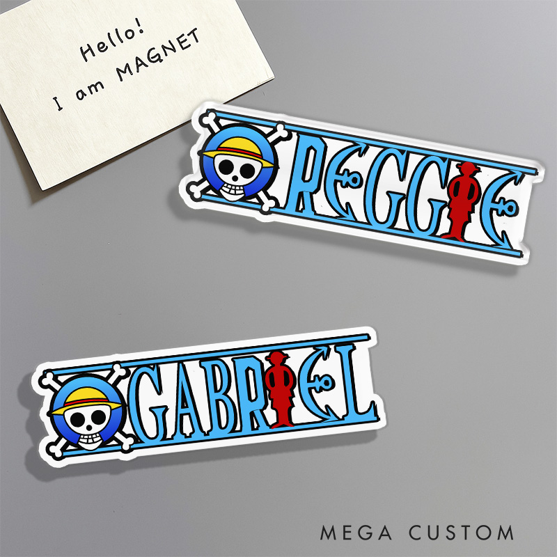 Personalized Anime The King of Navigation Fridge Magnets Japanese Manga Magnets Comic Fridge Decal for Anime Lovers