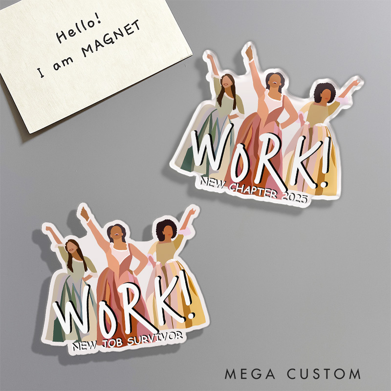 Personalized Work Next Chapter Fridge Magnets for Musical Lover New Job Magnets Musical Fan Fridge Decal New Beginnings